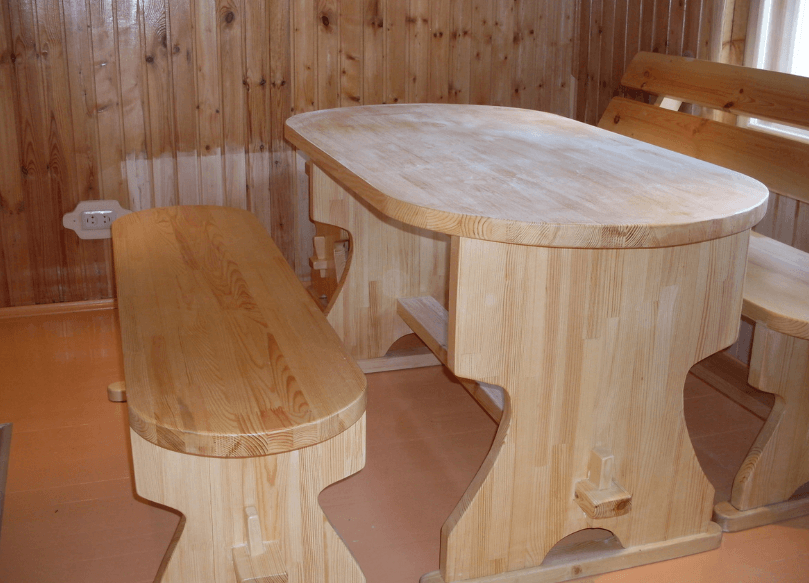 деревянная мебель для бани